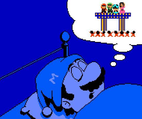 Mario dreaming