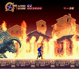First stage of castlevania rondo of blood fire