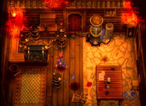 Lucca's house on fire in Chrono Cross