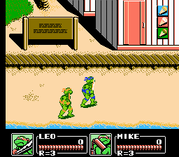 Ft. Slaughterdale Beach from Teenage Mutant Ninja Turtles 3: The Manhattan Project for the NES