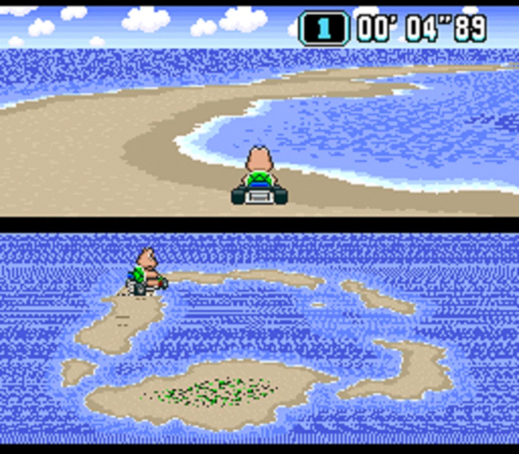 Koopa Beach from Super Mario Kart for the Super Nintendo