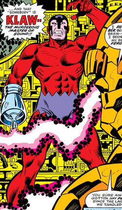 klaw fantastic four marvel