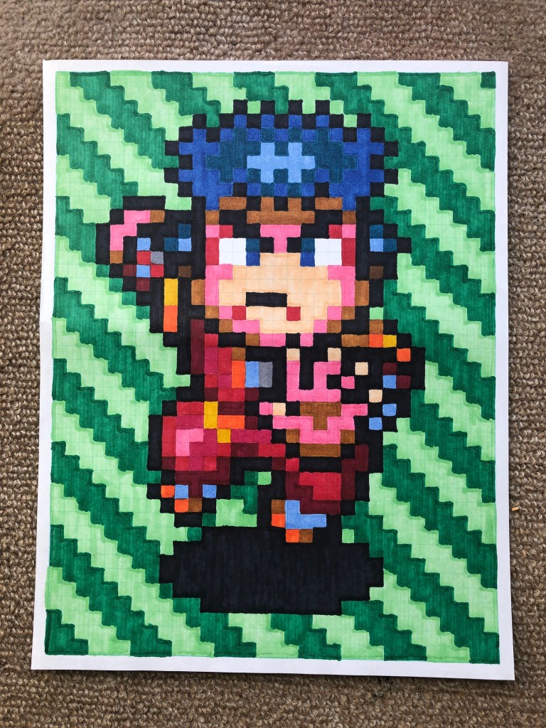 goemon legend of the mystical ninja pixel art