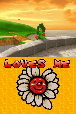 yoshi loves me flower super mario 64 ds nintendo