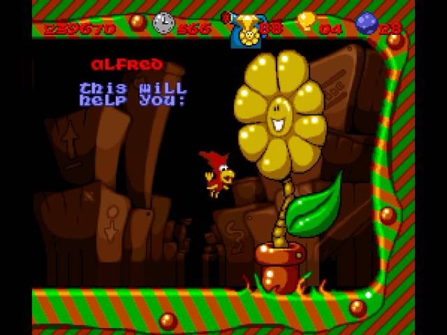 super alfred chicken flower nintendo