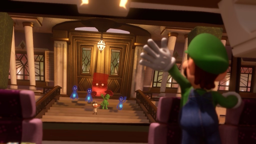 luigi's mansion waving
